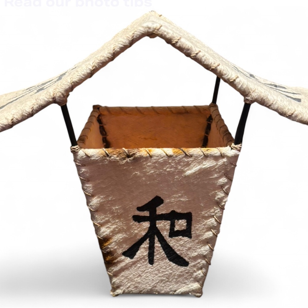 Elegant Cream hand made Japanese lantern.